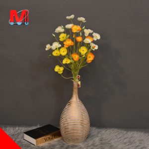 گل شقایق مصنوعی با گلدان