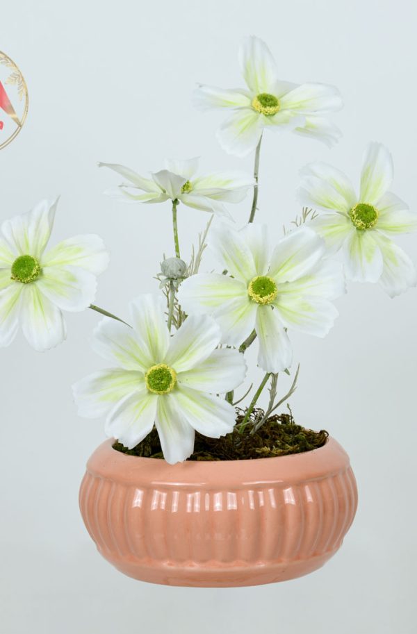 بهترین گل مارگریت مصنوعی با گلدان برای دکوراسیون